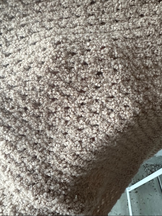 STAUD Textured Beige Cardigan with Removeable Shoulder Pads - Picture 5 of 6